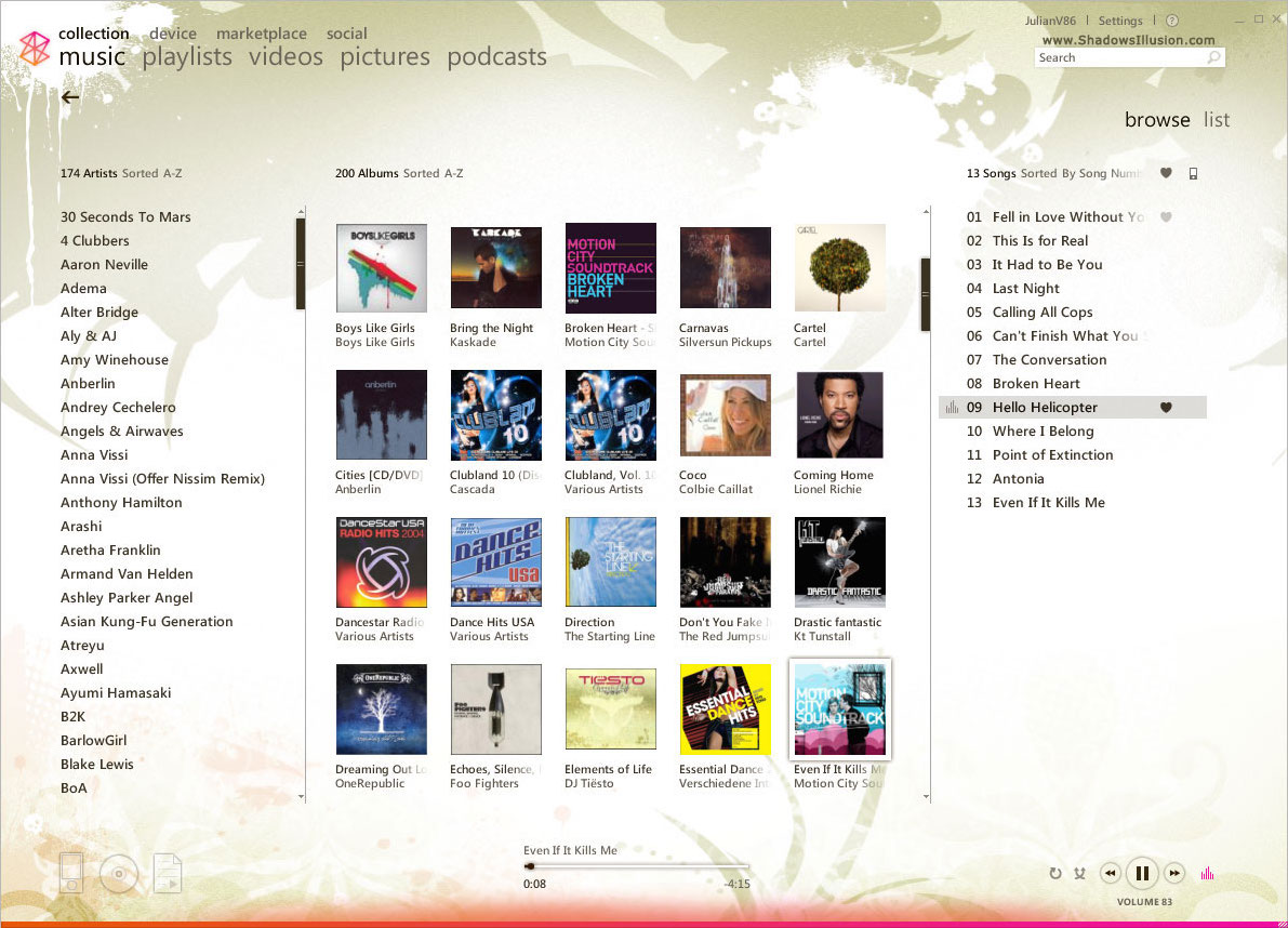 Zune Desktop Software (2010)
